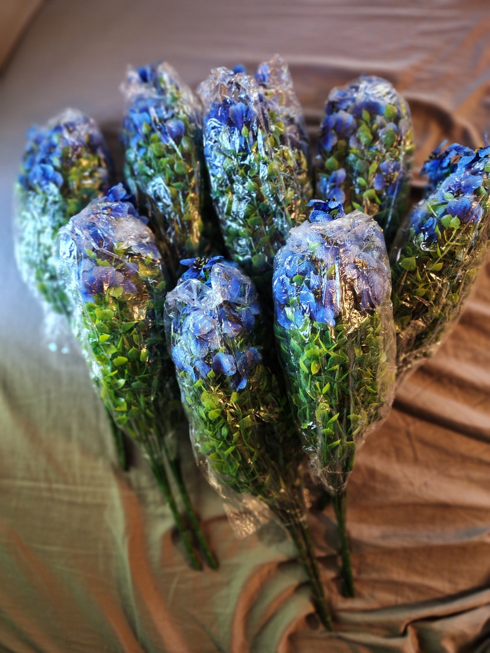 Artificial Blue Flower Bunches